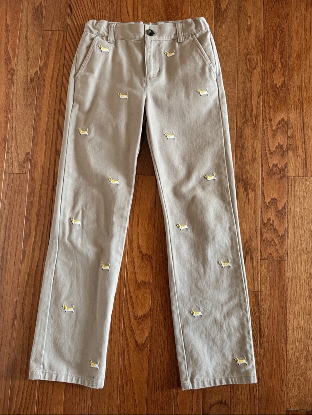 🎉Janie & Jack- Embroidered Dachshund Chino Pants(Size 8)